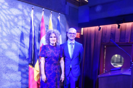 Ms. Hélène Drainville, Acting Deputy Minister at the Ministry of International Relations and La Francophonie, and Mr. Yann Gall, General Delegate of Wallonia-Brussels in Quebec